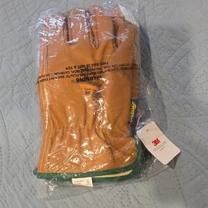 BNWT!  3M Thinsulate Insulation, Endura, XL,  Brown Leather Gloves